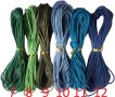 Кожарски, сарашки парафинирани памучни шнурове 2 мм, 10 м, конци, конец, шнур, снимка 2