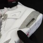 Nike Air Jordan 4 Retro White Oreo Нови Оригинални Обувки Размер 41 Номер Бели , снимка 7