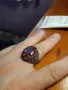 Масивен бутиков сребърен пръстен с огромен рубин, снимка 1