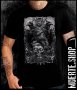 Черна тениска с щампа CROWS N SKULL, снимка 1 - Тениски - 42664528