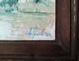 Картина, пейзаж, 1993 г., худ. Б. Русенов (1946-2015), снимка 3
