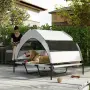 PawHut Външно кучешко легло с покрив, снимка 4