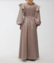 Дълга рокля в капучино цвят, снимка 3