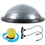 Полутопка за баланс BOSU BALL 58.5 см с твърда PVC основа и ластици., снимка 3