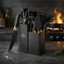 Кухненски комплект от 19 части Cheffinger KSUT01 - ножове, силиконови прибори, поставка и дъска за р, снимка 1