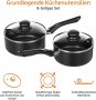 Amazon Basics - Комплект съдове за готвене с незалепващо покритие от 8 части, снимка 4