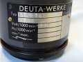 тахогенератор DEUTA-Werke control EF43/2e generotor tachometer, снимка 2