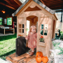Детска Къща GINGER HOME, Дървена, Игра на Открито в Двора и Градината, 140 х 112 x 108 см. C325, снимка 17