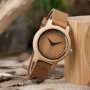 Класически дамски дървен часовник, снимка 1 - Дамски - 39053009