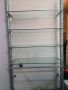 Спешно 4×стъклени рафтове/стелажи за оборудване на магазин, снимка 5