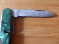 Джобно ножче 6 инструмента с виличка зелено с калъф Буковец, снимка 7