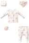 Нов комплект облекло за новородени 0-3 месеца Шапка Лигавник Блуза, снимка 1 - Комплекти за бебе - 40324190