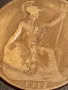Стара монета 1 пени 1917г. Британия Император Джордж пети 40860, снимка 3