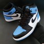 Nike Air Jordan 1 High UNC Toe Blue Нови Оригинални Обувки Маратонки Размер 43 Номер 27.5см Стелка , снимка 3