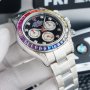 Mъжки часовник Rolex Daytona Cosmograph Rainbow Silver с автоматичен механизъм, снимка 4