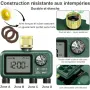 Програматор за напояване с 4 зони, голям LCD екран, регулируем, автоматичен, 4 изхода, снимка 1