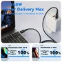 USB към USB Type-C Charging Cable 240W, найлонова оплетка - 300 см, снимка 3
