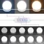 vidaXL Тоалетка с LED, бяла, 60x40x140 см, снимка 7