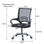 Ергономичен офис стол с мека седалка BZJM-FC-0071WH, снимка 2