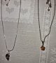 Комплект сребърни колиета и обеци, снимка 2