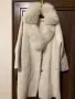 Палто вълна, ангора, яка лисица, снимка 2
