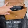 Нова! Оригинална чанта Mia Tomazzi, естествена кожа , снимка 4