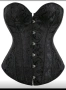 4XL Черен сатенен корсет , снимка 5