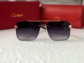 Cartier висок клас мъжки слънчеви очила с дървени дръжки, снимка 5
