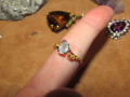 925 сребърен пръстен с аквамарин 7x5мм, снимка 2