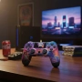Безжичен джойстик за PS4 с тъчпад, вибрация и LED осветление – FC25 / GTA дизайн, снимка 7