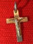КРАСИВО КАТОЛИЧЕСКО СРЕБЪРНО РАЗПЯТИЕ КРЪСТ БИЖУТЕРСКА ИЗРАБОТКА 38431, снимка 2