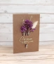 Картичка със сухи цветя, снимка 2