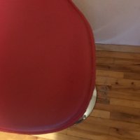 Продавам 2бр употребявани бар стола с червена изкуствена кожа , снимка 5 - Столове - 42487647