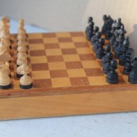 Неизползван дървен туристически шах от '' ГДР '' с магнити, снимка 6 - Колекции - 40196771