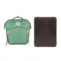Чанта за повиване, Зелена, снимка 4 - Пелени, памперси - 36268196