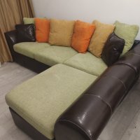 Кожен диван , снимка 1 - Дивани и мека мебел - 41776688