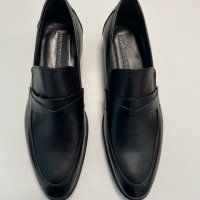  Мъжки кожени официални обувки - Черни - 41, снимка 2 - Официални обувки - 41607423
