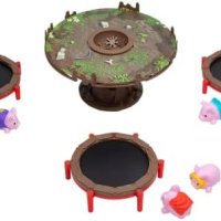 Нова детска настолна игра Pigs on Trampolines Скачащи прасета деца Подарък, снимка 4 - Настолни игри - 41843887