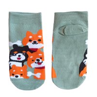 3772 Детски чорапи за маратонки с картинки Кученца, снимка 5 - Чорапи - 41186269