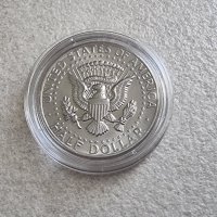 Оригинална монета. САЩ. Половин американски долар  от 1971  . С образа на  JF Kenedi., снимка 1 - Нумизматика и бонистика - 28855445