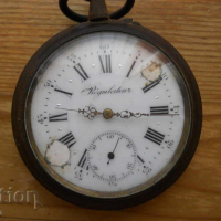огромен старинен джобен часовник "Regulateur" - работи, снимка 1 - Антикварни и старинни предмети - 36287041
