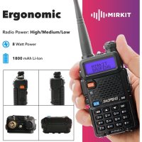 Двубандова Радиостанция UV-5R BAOFENG, снимка 2 - Друга електроника - 44329911