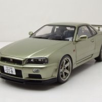 Nissan GT-R R34 1999 - мащаб 1:18 на Solido моделът е нов в кутия, снимка 1 - Колекции - 44474174