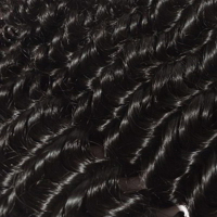 Вътък от малайзийска коса със закопчаване (1 пакет) - Джери Къдрава човешка коса, снимка 6 - Продукти за коса - 44607237