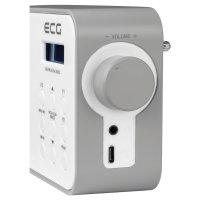 Радио ECG RD 110 DAB White, Опция за аларма, Бял, снимка 3 - Други - 41547083