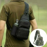 тактическа чанта паласка през рамо военна лов туризьм джоб за вода, снимка 2 - Чанти - 41770263