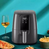 Air Fryer - Уред за здравословно готвене с горещ въздух 7л, 1350W, Тъч скрийн управление, снимка 4 - Фритюрници - 44810063