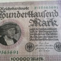 Райх банкнота - Германия - 100 000 марки | 1923г., снимка 3 - Нумизматика и бонистика - 40901673