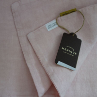 Menique ленена завивка 70х100 см – розова, снимка 2 - Спално бельо и завивки - 44756714