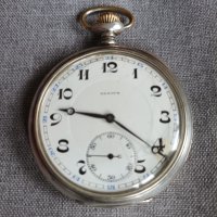 Сребърен джобен часовник Zenith , снимка 5 - Антикварни и старинни предмети - 40414436